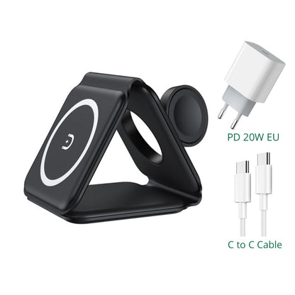 carregador por indução 3 em 1 Max Plus